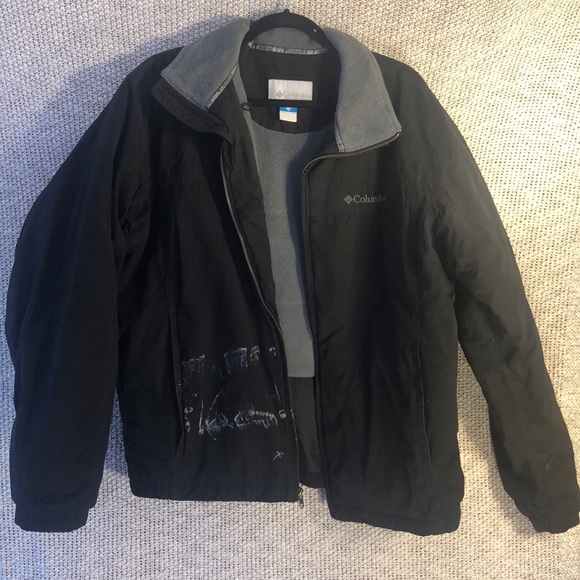 Columbia Black Fleece-Lined Jacket! (L) - Picture 2 of 9